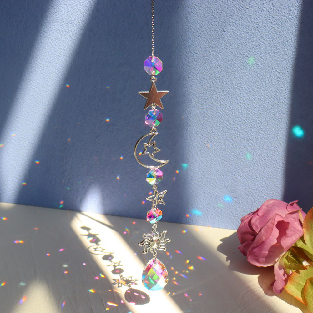 Soothera Sun Catcher — Cristal Sol & Lua para Janela
