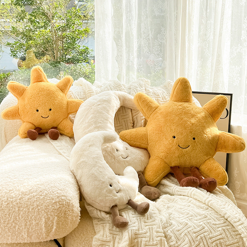 Peluche sol e lua juntos