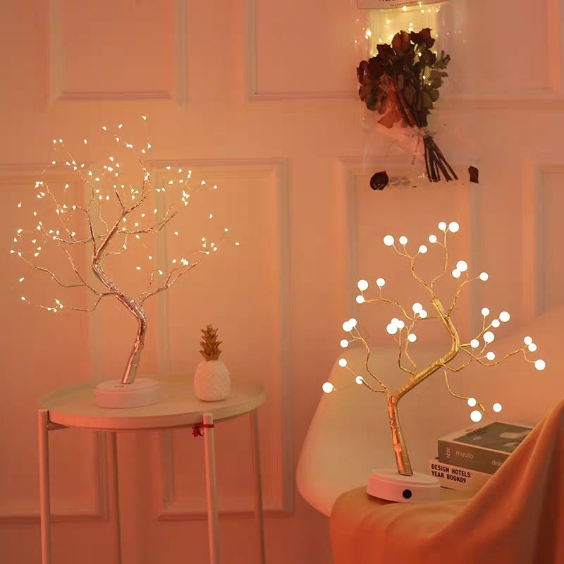 Soothera Cozy Glow — árvore de luz LED em fio de cobre warm white, foto de produto