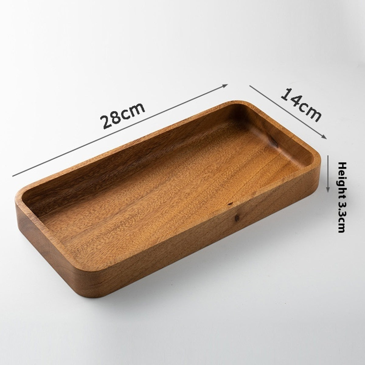 Soothera Cozy Tray — tabuleiro nogueira 28x14 madeira maciça