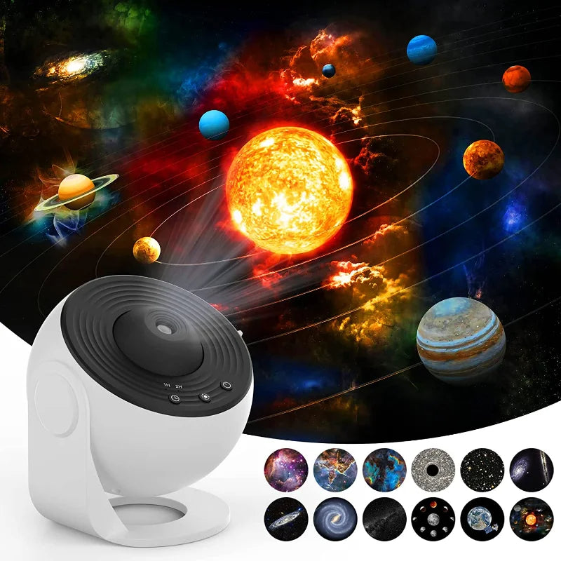 Soothera Galaxy Projector — Planetário com 12 Universos