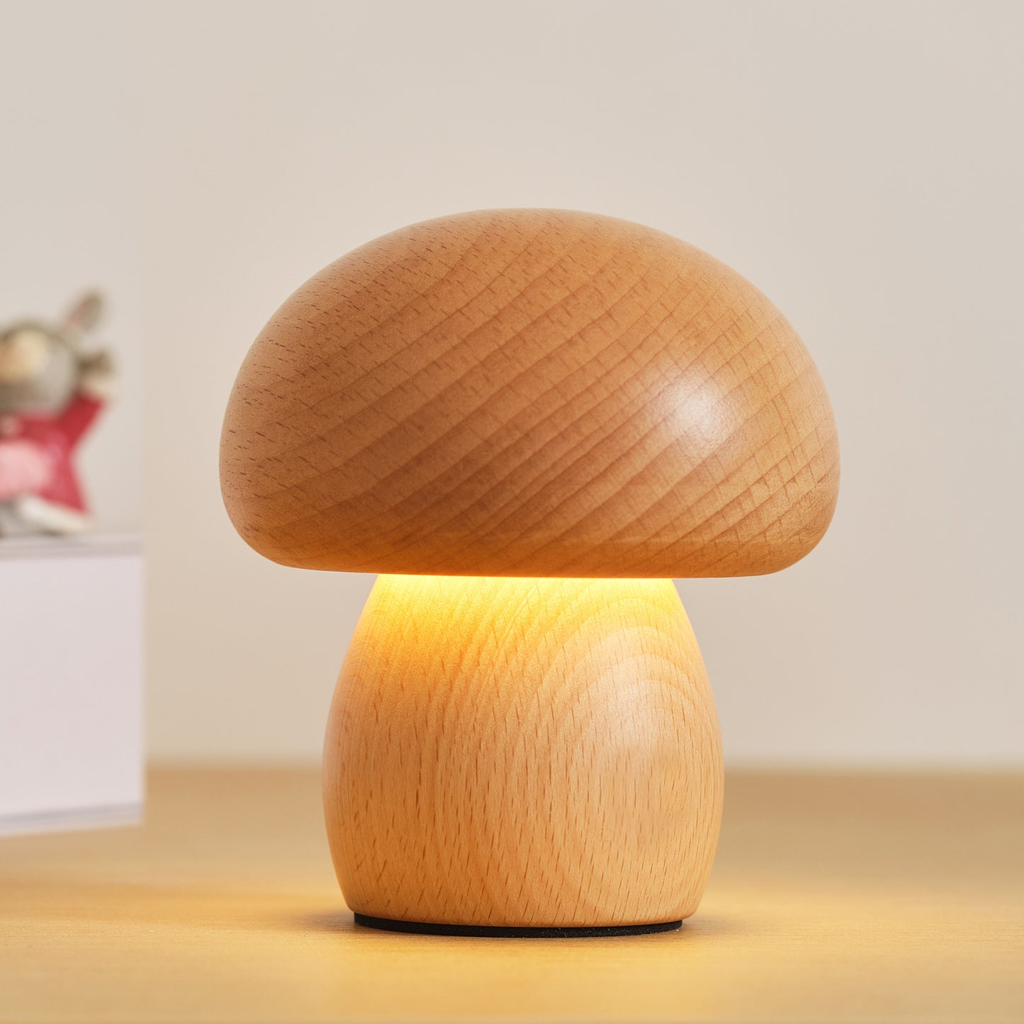 Soothera Mushroom Lamp — Madeira de Faia Natural