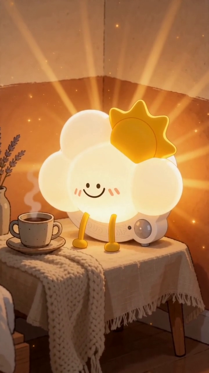 Soothera Cloud Lamp — ilustração cozy cottagecore